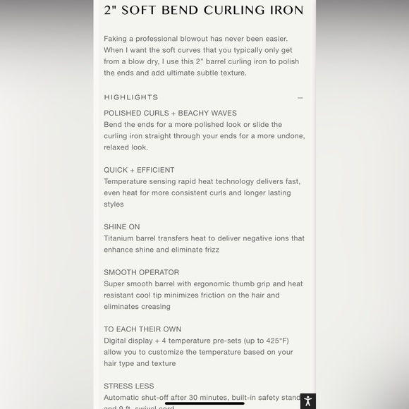 Kristin Ess 2” Curling Iron - Picture 2 of 8